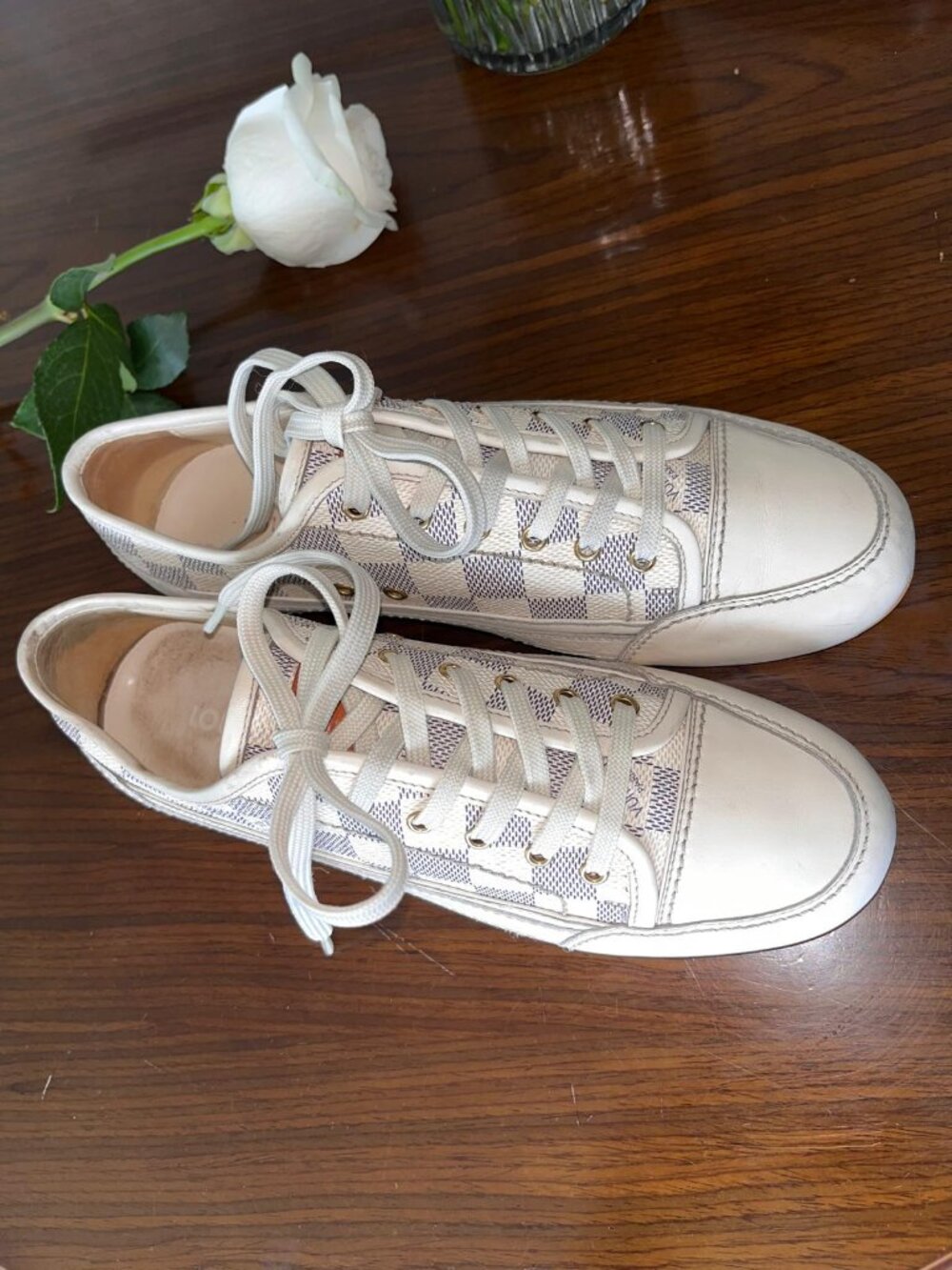 Louis Vuitton Damier Azur Capucine Sneakers Size 37.5